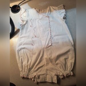 Lullaby Set Butterfly Bubble 9m White with Pink Edging